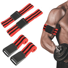 Load image into Gallery viewer, 1 Pair BFR Training Fitness Gym Bands Blood Flow Restriction Occlusion Bandage Sports Exercise Bodybuilding Biceps Bands Belts
