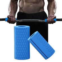 Load image into Gallery viewer, 1 Pair Dumbbell Barbell Grip Bar Pad Handles Silicone Anti-slip Protect Pull Up Weightlifting Kettlebell Fat Grips Gym Support
